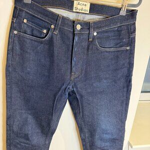 ACNE STUDIOS Town STR Raw straight jeans, size 31/34